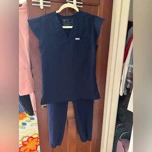 Figs navy blue scrubs